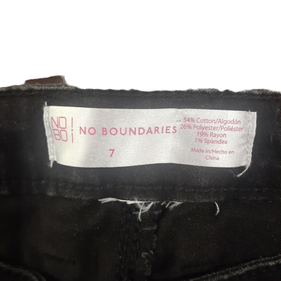 NOBO Women's Jeans Mid Rise Skinny Stretchy Black Size 7 - Picture 3 of 3
